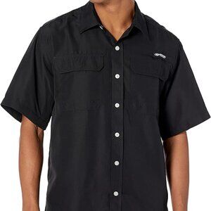 Staghorn Men's Mossy Oak Short Sleeve Button Down Fishing Shirt, Size M - NWT